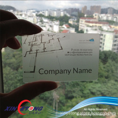 Clear Plastic Business Cards